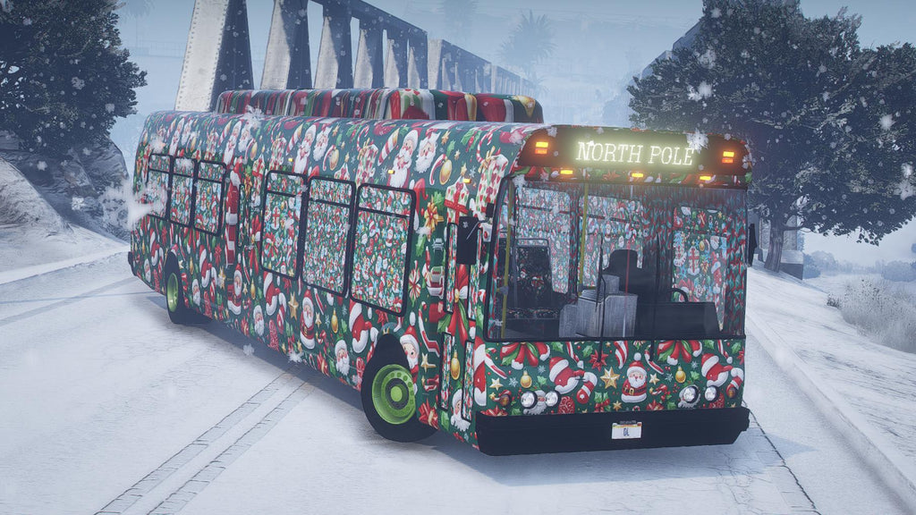 Weihnachtsbus | Vorlage
