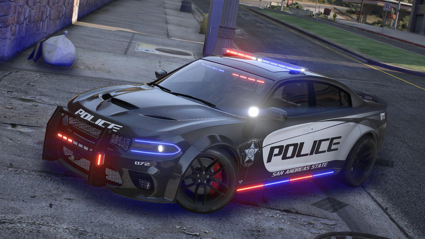 Dodge Charger SRT Hellcat Police | Debadged | Template