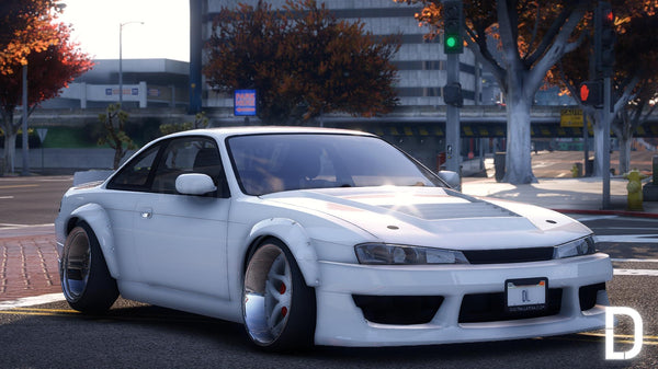 Nissan Silvia S14 Stanced Drift | Debadged | Custom Sound