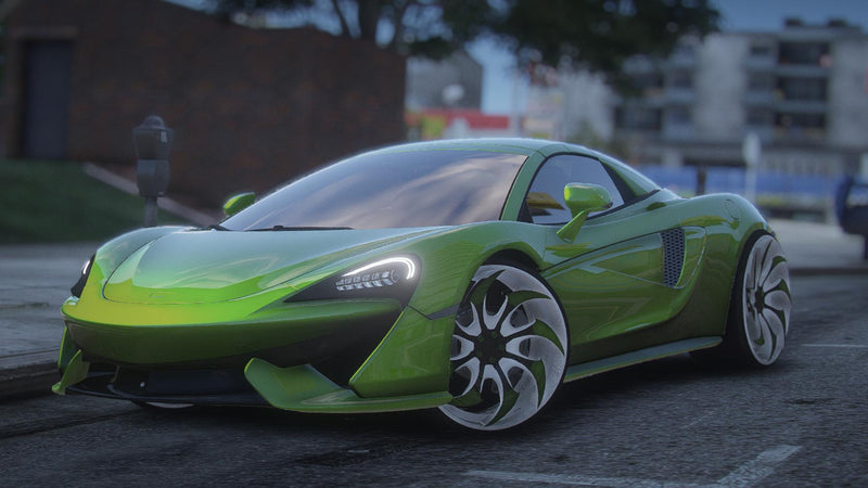 McLaren 570s Spyder Donk | Ohne Emblem | Animiertes Dach