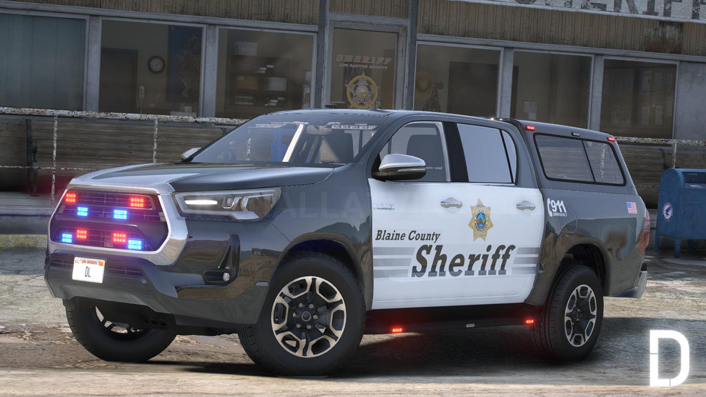 Toyota Hilux 2021 Police | Debadged | Template