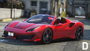 Ferrari 488 Pista Spider | Debadged | Template