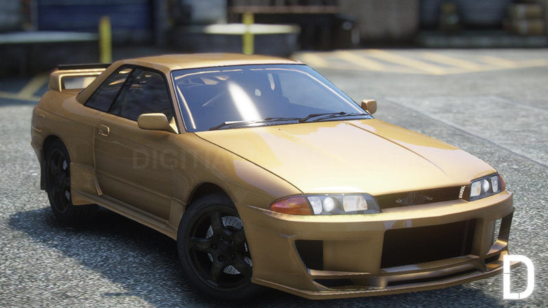 Nissan Skyline GTR R32 Rechtslenker | Embleme entfernt | Tuning | Vorlage