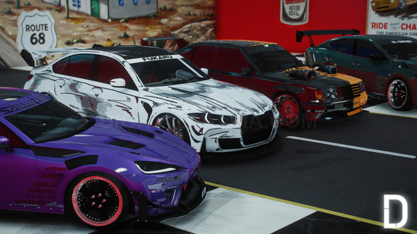 Stanced Vanilla Car Pack | 5 Vehicles | Templates