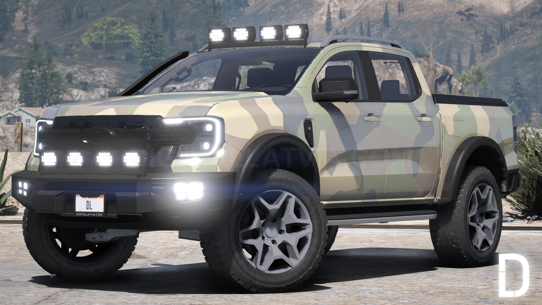 Ford Ranger Wildtrak 2023 | Debadged | Template – DigitalLatvia