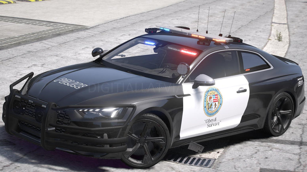 Audi RS5 Police 2022 | Debadged | Template