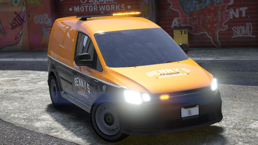 Volkswagen Caddy Bennys | Abzeichen entfernt | Vorlage