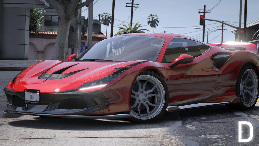 Ferrari F8 Tribute | Ohne Embleme | Vorlage | Benutzerdefinierter Sound