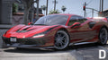Ferrari F8 Tribute | Ohne Embleme | Vorlage | Benutzerdefinierter Sound