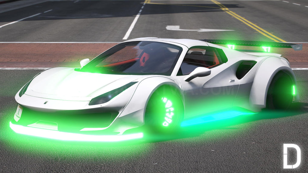 Ferrari 488 Spyder Widebody Animated | Debadged