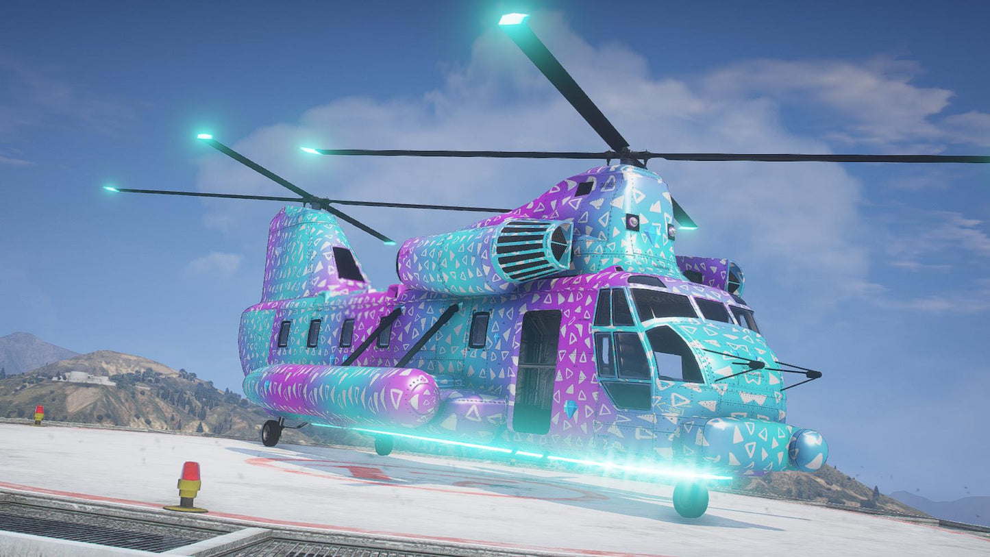 Cargobob Neon Helicopter