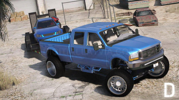 Ford F-350 Super Duty Truck + Trailer | Debadged