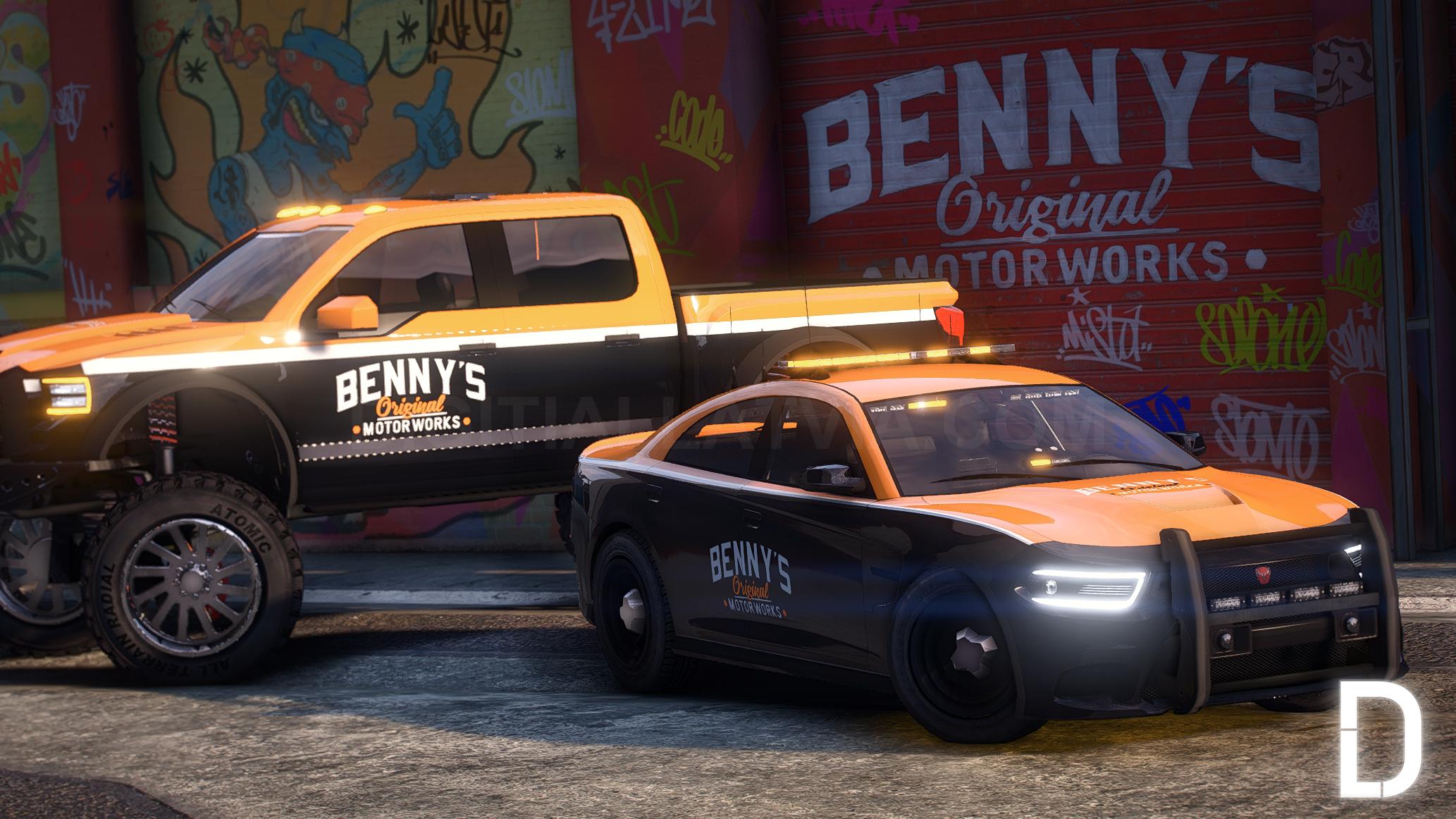Benny's Mechanics Tow Vanilla Pack | 10 Vehicles | Templates