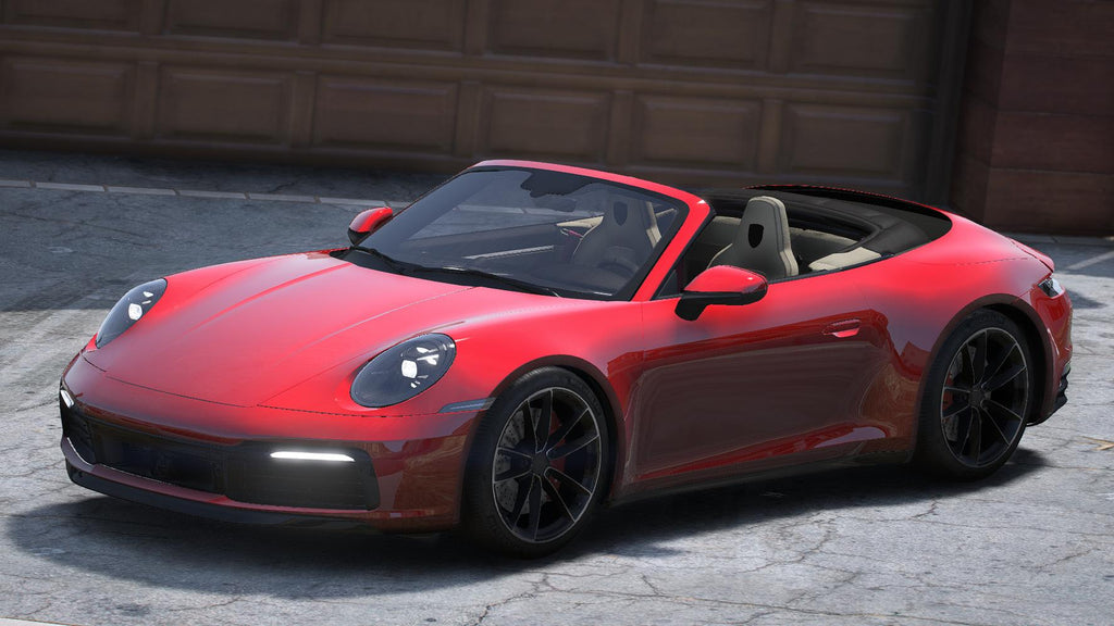 Porsche 911 Carrera 4S Cabriolet 2020 | Ohne Embleme | Animiertes Dach