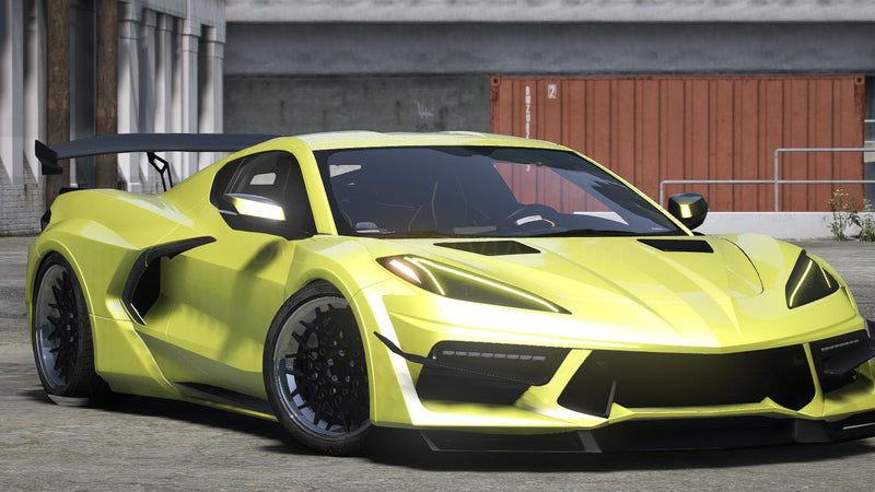 Chevrolet Corvette C8 | Debadged | Template