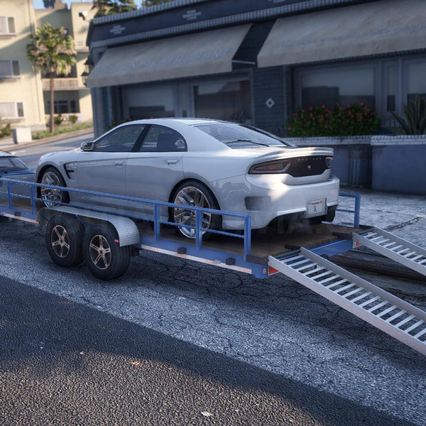 Car Trailer with Rails