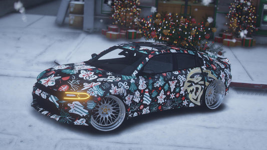 Dodge Charger Hellcat Christmas | Template | Debadged