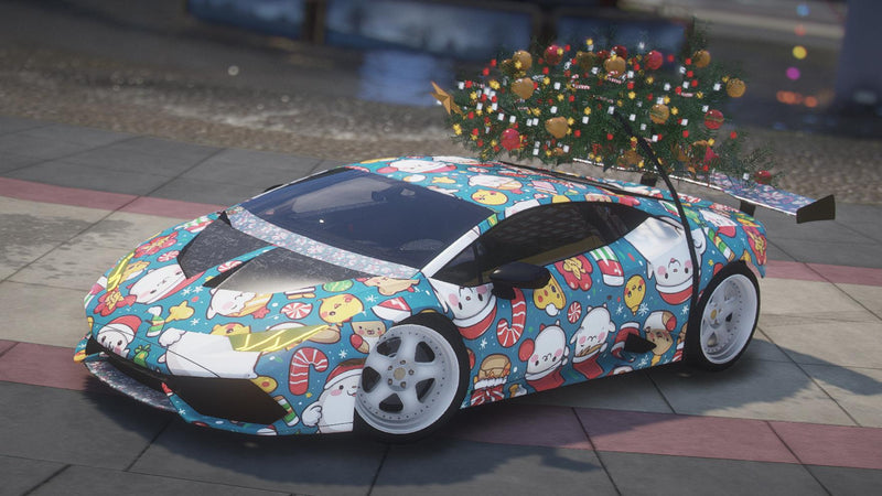 Lamborghini Huracan Twin Turbo Weihnachten | Ohne Emblem | Benutzerdefinierter Sound | Vorlage