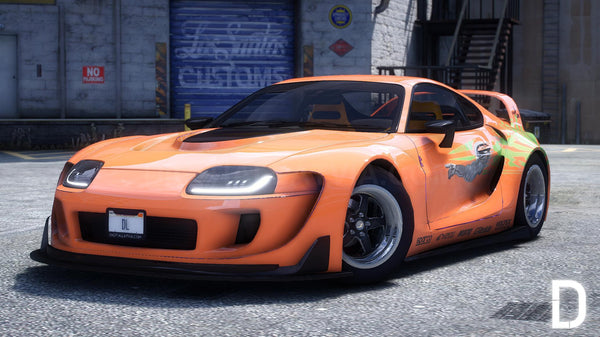 Toyota Supra A80 Mk4 Widebody RHD | Debadged | Template