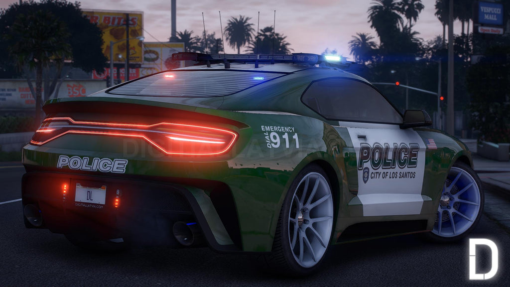 Vapid Dominator GTX Police Custom | Tuning | Template | Custom Sound