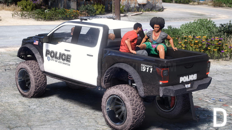 Vapid Caracara 4x4 Police Lifted + Trailer | Template | Tuning | Custom Sound