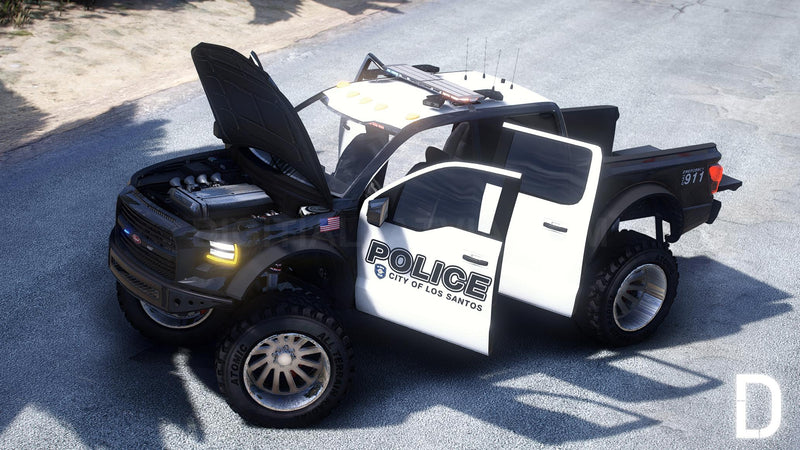 Vapid Caracara 4x4 Police Lifted + Trailer | Template | Tuning | Custom Sound