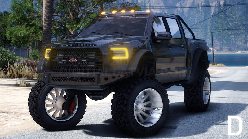 Vapid Caracara 4x4 Police Lifted + Trailer | Template | Tuning | Custom Sound