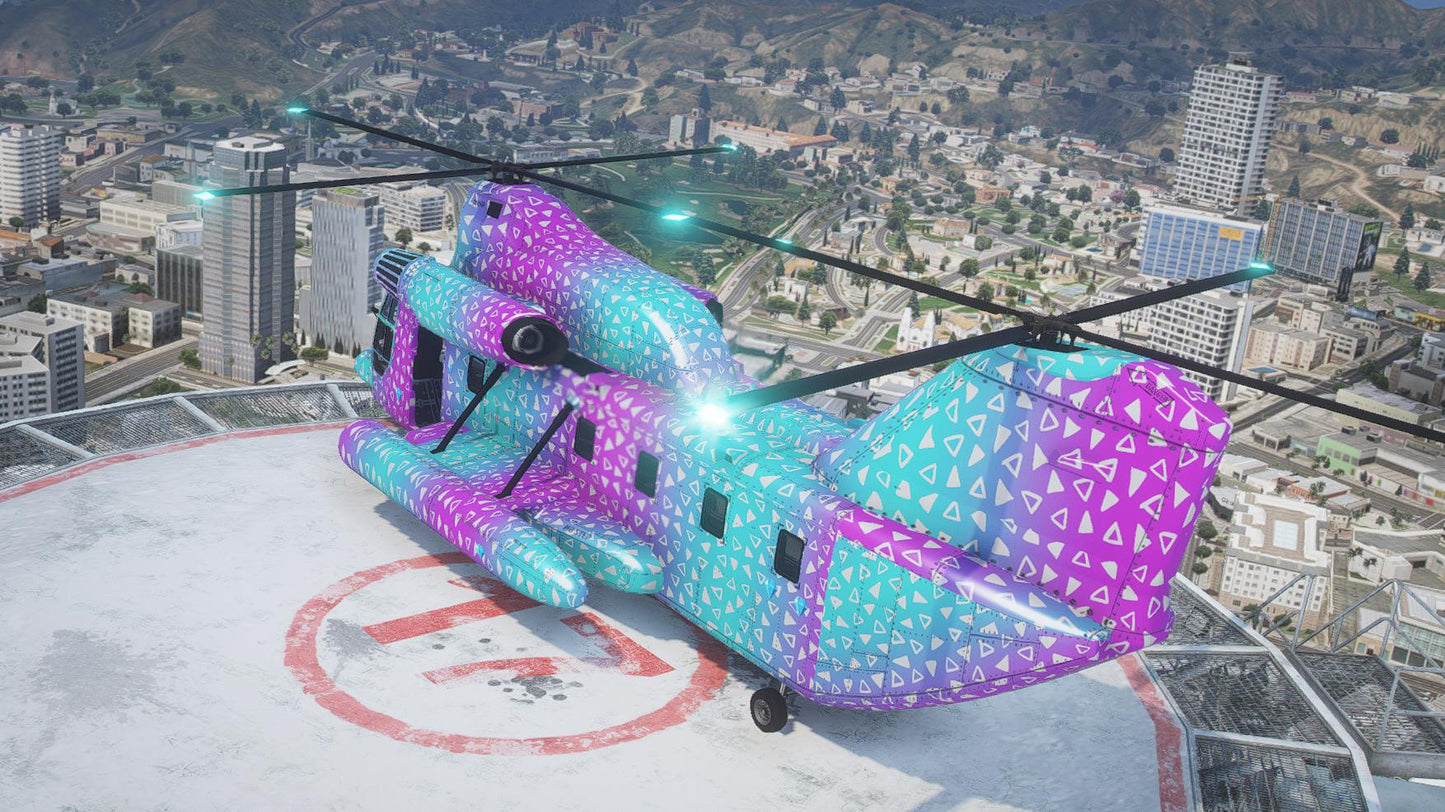 Cargobob Neon Helicopter