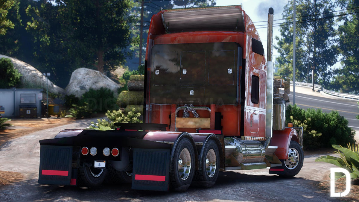 Kenworth W900 2014 | Debadged | Template