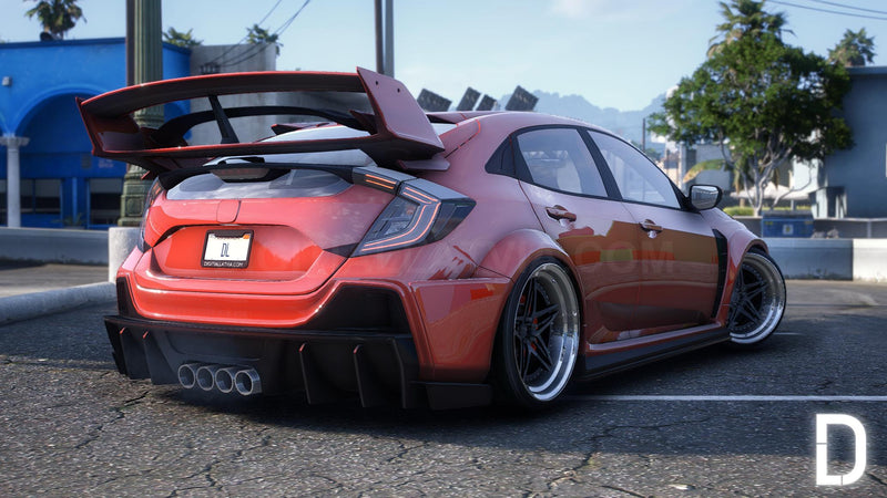 Honda FK8 Civic Type R Widebody RHD | Debadged | Custom Sound | Template