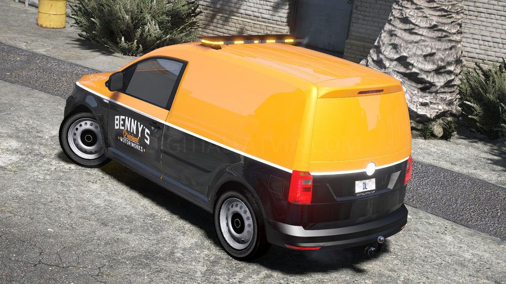 Volkswagen Caddy Bennys | Abzeichen entfernt | Vorlage