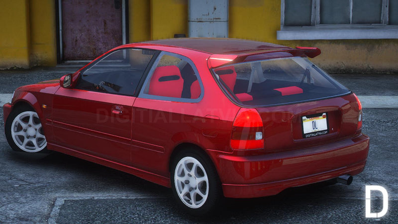 Honda Civic EK9 Type R | Embleme entfernt | Tuning | Vorlage