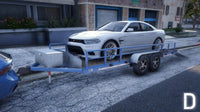Car Trailer with Rails