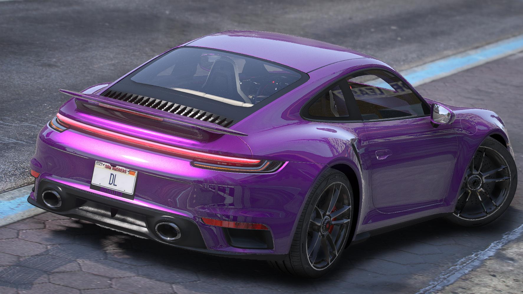 Porsche 911 (992) Turbo S 2021 | Debadged | Template