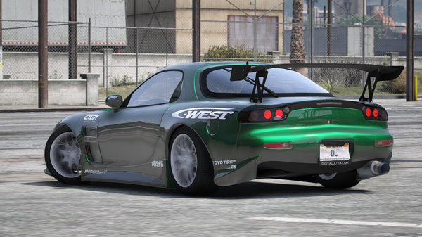 Mazda RX7 | Embleme entfernt | Tuning | Vorlage