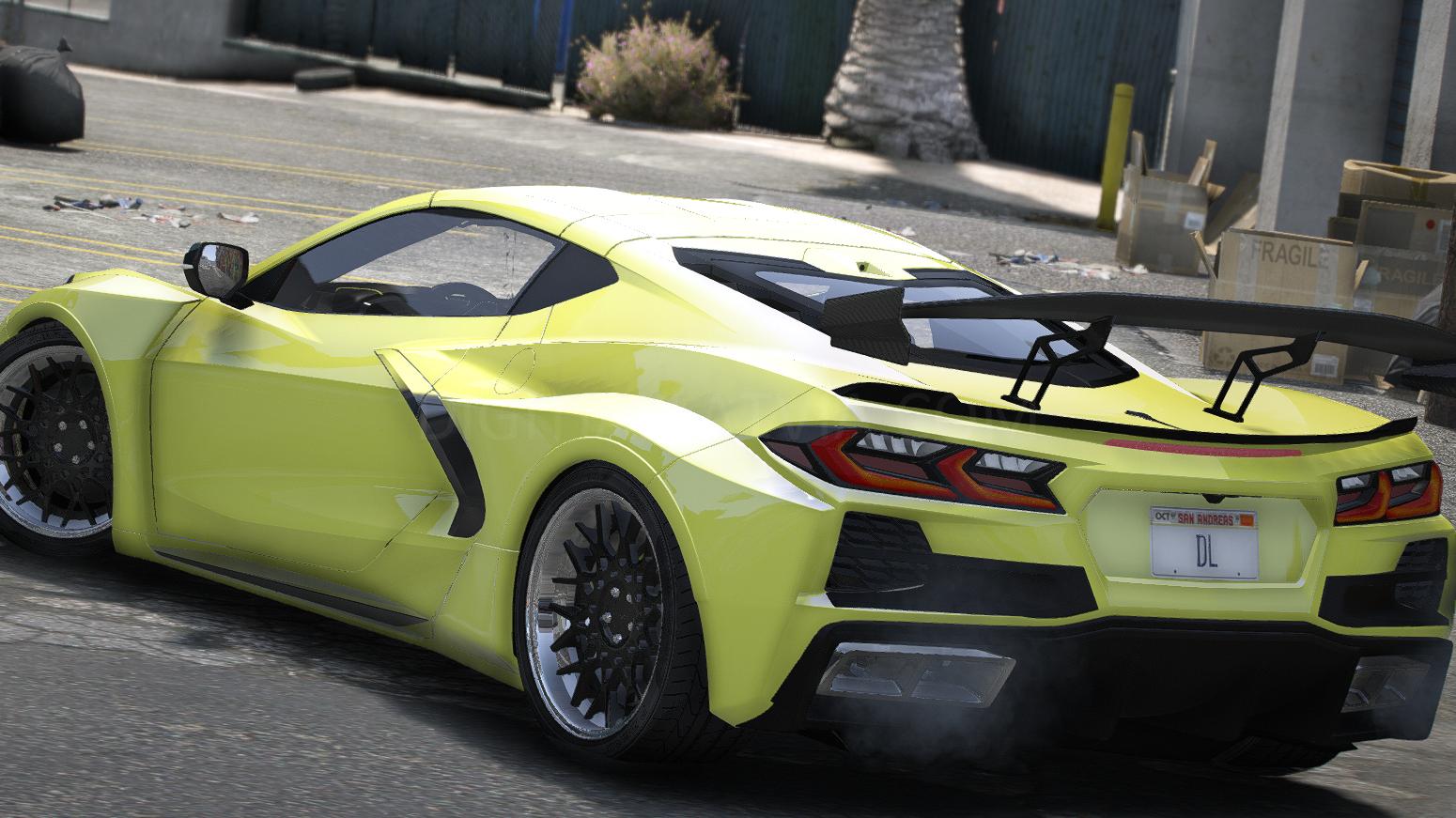 Chevrolet Corvette C8 | Debadged | Template