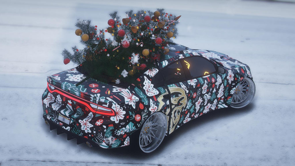 Dodge Charger Hellcat Christmas | Template | Debadged