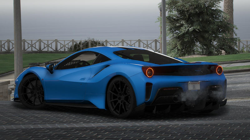 Ferrari 488 Pista | Ohne Emblem
