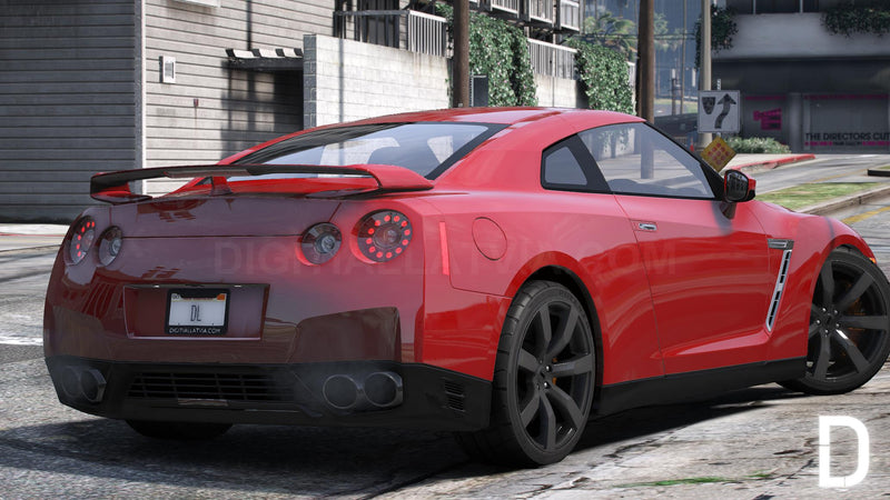 Nissan GT-R R35 2012 Rechtslenker | Embleme entfernt | Tuning | Vorlage | Benutzerdefinierter Sound