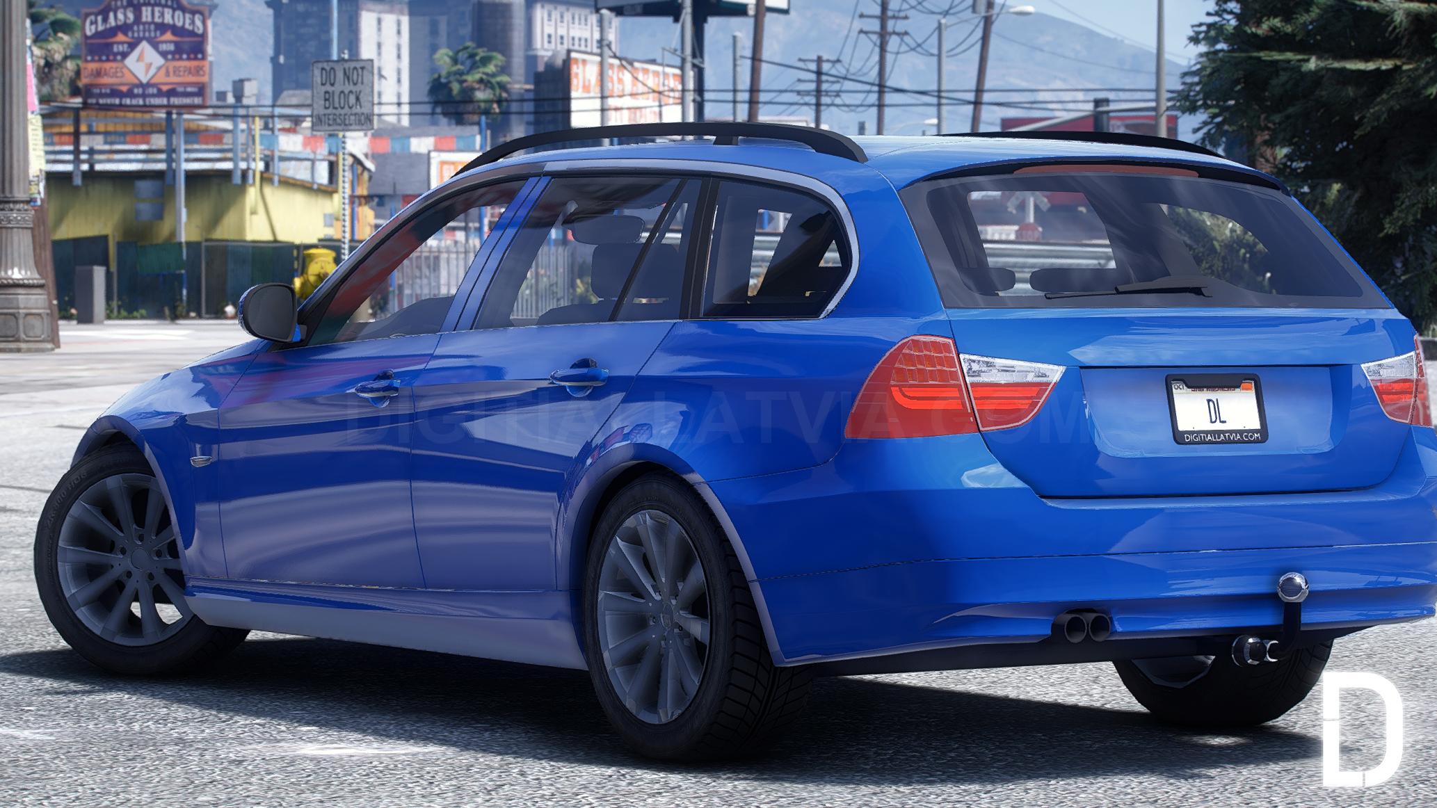 BMW E91 330i | Debadged | Template