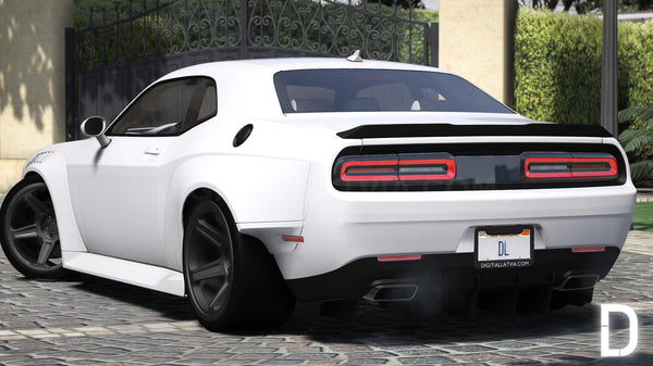 Dodge Challenger SRT Demon Widebody | Debadged | Template