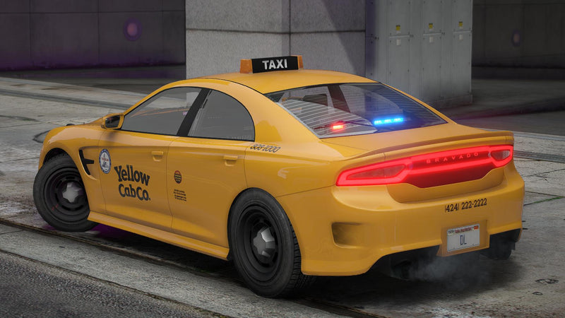 Bravado Buffalo STX Unmarkiertes Polizeitaxi | Tuning | Benutzerdefinierter Sound | Vorlage