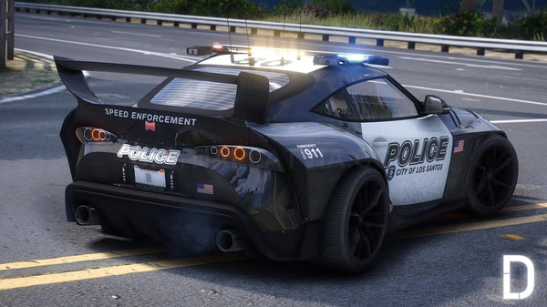 Dinka Jester RR Widebody Police V3 Custom | Tuning | Template | Custom Sound
