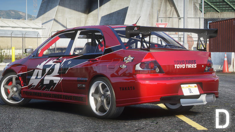 Mitsubishi Lancer Evolution IX 2006 FNF Tokyo Drift | Ohne Embleme