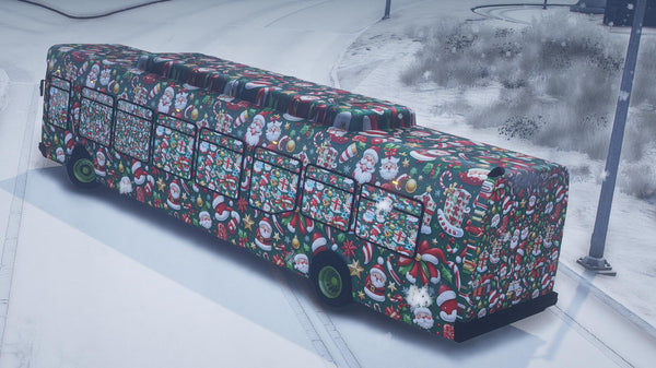 Weihnachtsbus | Vorlage