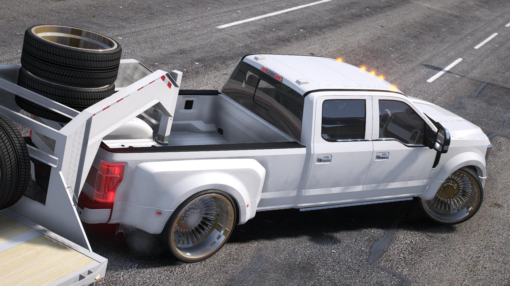 Ford F450 Platinum Super Duty Truck + Trailer | Debadged