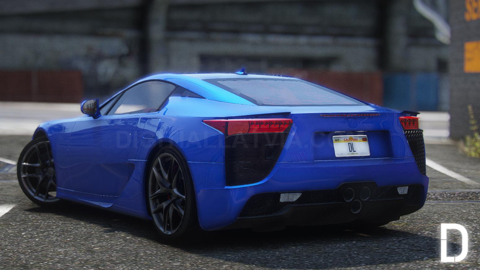 Lexus LFA | Debadged | Template | Tuning | Animated Spoiler