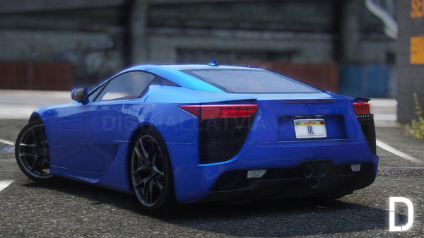 Lexus LFA | Debadged | Template | Tuning | Animated Spoiler