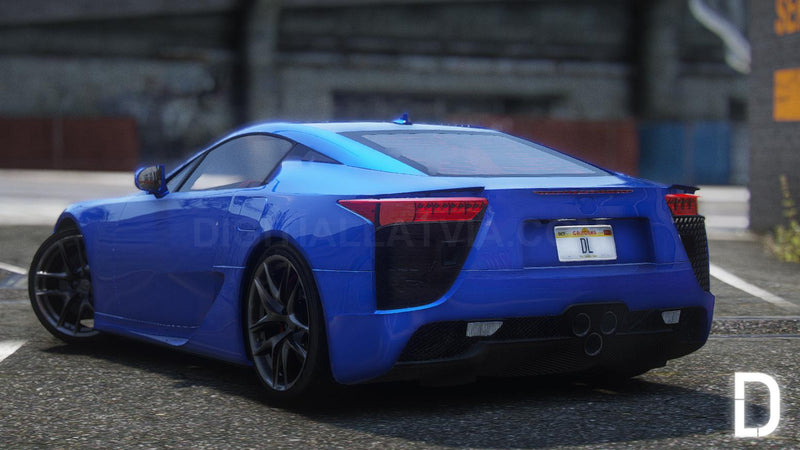 Lexus LFA | Debadged | Template | Tuning | Animated Spoiler