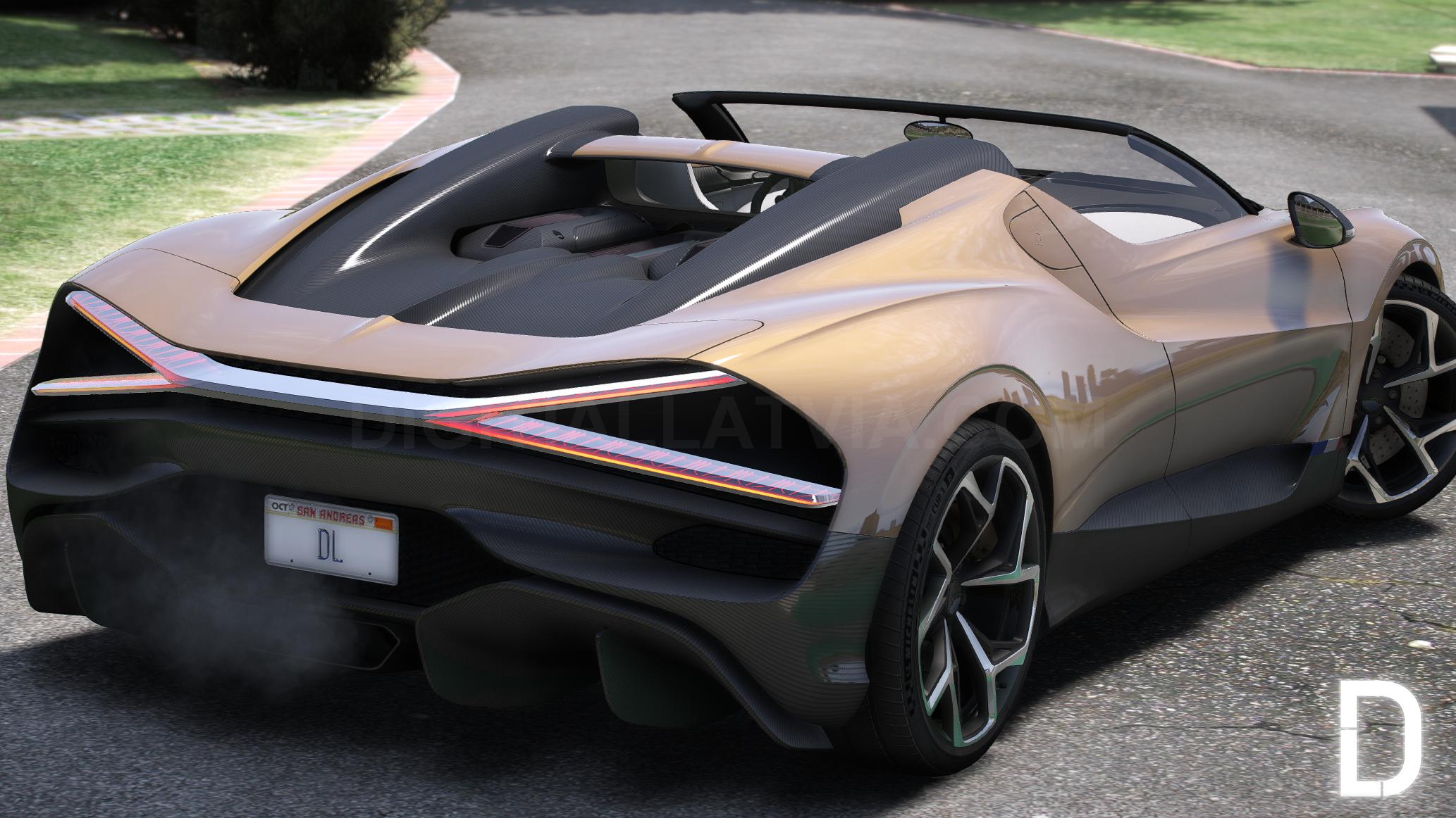 Bugatti W16 Mistral Roadster | Debadged